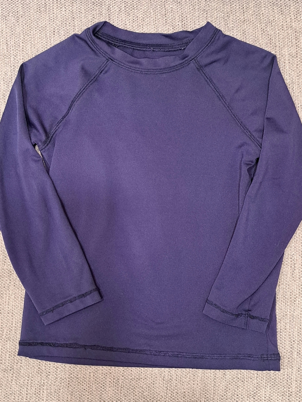 Longsleeve Swim Shirt Navy Blue Toddler Boy